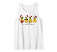Ananas Natale Crew Santa Cappelli Tropicale Vacanze Divertimento Canotta
