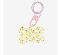 Ananas. Ornamento acrilico dell'osso del cane di stampa,Medagliette per cani Ornamento personalizzato dell'animale domestico, Tag identificativi a forma di osso della catena chiave