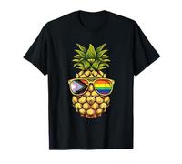 Ananas Progress Pride Bandiera LGBTQ Progressive Pride Flag Maglietta