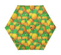 Ananas Repeat - Ombrelli da matrimonio UV50+, colore giallo, ideali per auto, golf e on-the-go, SPF 50+, ombrelli da golf per pioggia e apertura automatica