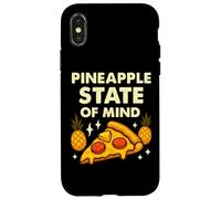 Ananas State of Mind Divertente Hawaiian Pizza Citazione Custodia per iPhone X/XS