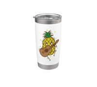 Ananas suonare la chitarra Bicchiere termico in acciaio inox doppia parete