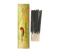 Anandam Auroshikha Agarbathies - Mini bastoncini di incenso, durata circa 15 minuti, lunghezza solo 10 cm, ideale per brevi tempi di affumicatura, locali più piccoli e un leggero profumo (cedro)