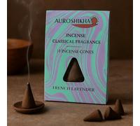 Anandam Auroshikha - Coni di incenso, 14 pezzi (lavanda)