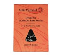Anandam Auroshikha - Coni di incenso, 14 pezzi (Surya Rose)