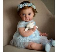 Anano 60 Cm Bambole Reborn Realistica Natale Regalo di Compleanno Reale Neonato Giocattoli per Bambini Bambole per Ragazze… (24")