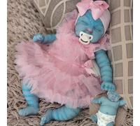 Anano Avatar Bambola Bambino Reborn Iperrealistica In Silicone Platino Intero Corpo Realistico E Neonato Pelle Lucida Molteplici Misure (20"- MELOCCON-Silicone-Fuxia)