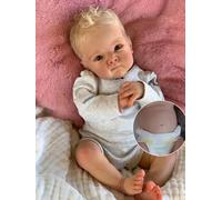 Anano Bambola Reborns Maschio Tutta In Silicone Morbido 45cm Bambole Che Sembrano Vere Bambole Reborn Realistica Occhi Aperti Bambolotto Reborn Neonato Maschio