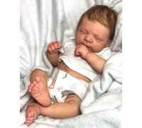 Anano Bambole Reborn Femmina Tutta In Silicone 46CM Bambole Reborn Silicone Occhi Chiusi Bambole Che Sembrano Vere Bambole Reborn Neonato Femmine Bambolotto Reborn