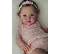 Anano Bambole Reborn Neonato Femmina In Silicone Morbido 58CM Bambole Che Sembrano Vere Toddler Baby Realistico Reborn Femmine Occhi Aperti Bambole Reborn Dolls