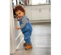 Anano Bambole Reborn Nera Gigante 70cm Bebè Realistico Nero/meticcio Con Pelle Scura, Capelli Ricci Impiantati E Completo Denim (tuta+scarpe) - Per Bambini 3+