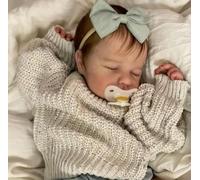 Anano Life Like Reborn Dolls LOULOU, Bambola realistica da 50,8 cm, realistica che dorme, neonata, bambola realistica, adatta per bambini