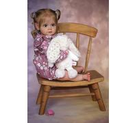 Anano Reborn Baby Bambola Come Genuino Del Bambino Vene Corpo 24 Pollice Silicone Reborn Bambole Bambole Realistiche Realistiche Realistiche Rash Rosse Regalo di Compleanno
