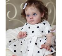 Anano Reborn Bambino Ragazza Realistica Vene Blu 24 Pollici Bambole realistiche L'Aspetto Genuino Sensazione Bebe Reborn Toddler Silicone Baby Bambola Newborn Regali Per Bambini 3+
