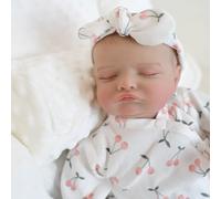 Anano Reborn realistica - 50 cm a grandezza naturale neonata bambole snodabili completamente in silicone vinile corpo ragazza anatomicamente corretta come un bambino realistico per