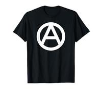 Anarchia anarchia anarchica A nel cerchio simbolo logo design Maglietta