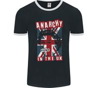 Anarchia Nel Regno Unito Punk Music Rock Uomo Ringer T-Shirt FotL