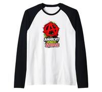 Anarchia nelle Strade - Audace anarchico Punk Rock Maglia con Maniche Raglan