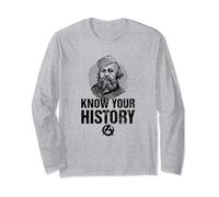 Anarchia Padre Mikhail Bakunin Camicia Storia Ribelle anarchico Maglia a Manica