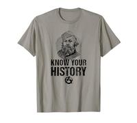 Anarchia Padre Mikhail Bakunin Camicia Storia Ribelle anarchico Maglietta