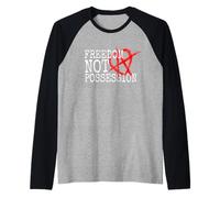 Anarchia relazionale Freedom Not Possession Poliamore Maglia con Maniche Raglan