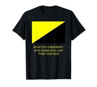 Anarcho Capitalismo anti stato anti guerra libero mercato t shirt Maglietta
