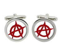 Anarchy'a' Simbolo Gemelli IN Cromo Scatola