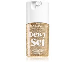 Anastasia Beverly Hills Dewy Set Setting Spray Mini spray illuminante per il viso con profumazione Coconut & Vanilla 30 ml