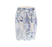 Anastasia Embro Mini Skirt - Misura: L P7VM FIJI PALM PRINT
