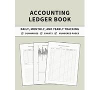 Anastasia Finca Accounting Ledger Book (Tascabile)