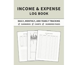 Anastasia Finca Income and Expense Log Book (Tascabile)