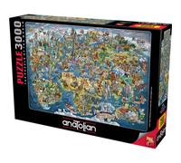 Anatolian il puzzle del mondo Puzzle da 3000 pezzi, dai 4 anni in su