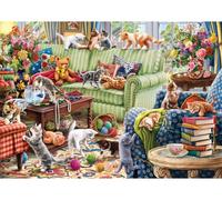Anatolian Puzzle 1500 pezzi: Gattini nel Salone