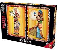 Anatolian - Puzzle 2x500 donne africane - 500 Pezzi
