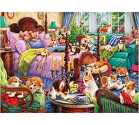 Anatolian - Puzzle Cagnolini in camera da letto - 1000 Pezzi