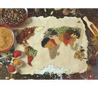 AnaTolian - Puzzle Mappa del mondo a base di erbe - 1000 Pezzi
