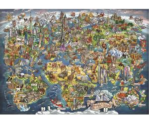Anatolian - Puzzle Meravigliosa mappa del mondo - 3000 Pezzi