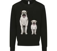 Anatolici Pastore Cane e Cucciolo Uomo Felpa Maglione