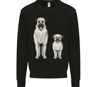 Anatolici Pastore Cane e Cucciolo Uomo Felpa Maglione