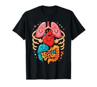 Anatomia Colorata del Corpo Umano illustrata - Infermiera Maglietta