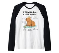 Anatomia della Capibara e Guida utente Diagramma del roditore Sarcastico Maglia con Maniche Raglan
