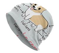 Anatomia di Un Cappello a Cuffia Corgi Moda Casual Caldo Berretto a Maglia Slouchy per Uomo Donna