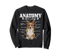 Anatomia di Un Corgi Divertente Cane Carino Corgi Mamma Corgi papà Felpa