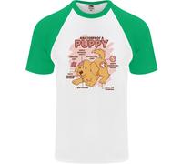 Anatomia Di Un Cucciolo Di Cane Maglietta Baseball S/S Uomo