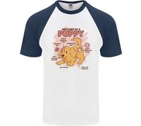 Anatomia Di Un Cucciolo Di Cane Maglietta Baseball S/S Uomo