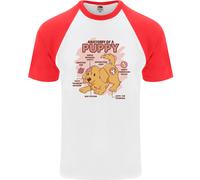Anatomia Di Un Cucciolo Di Cane Maglietta Baseball S/S Uomo