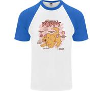 Anatomia Di Un Cucciolo Di Cane Maglietta Baseball S/S Uomo
