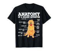 Anatomia Di Un Golden Retriever Maglietta
