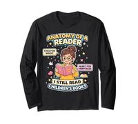 Anatomia di Un Lettore Amante del Libro Leggere Libri per Bambini Maglia a Manica
