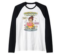 Anatomia di Un Lettore Amante del Libro Leggere Libri per Bambini Maglia con Maniche Raglan